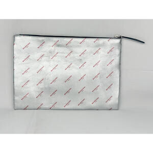 Balenciaga Silver Logo Pouch / Large Clutch